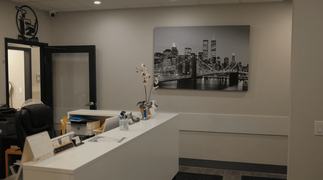 Front desk and reception