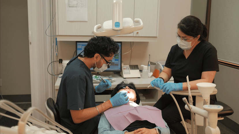 Dr. Ronit Sharma with a patient